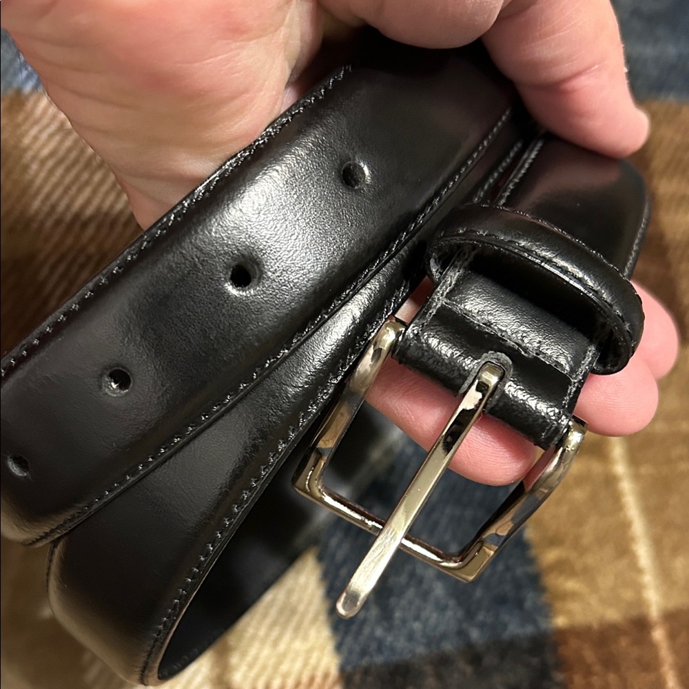 Jos. A. Bank Black Leather Belt